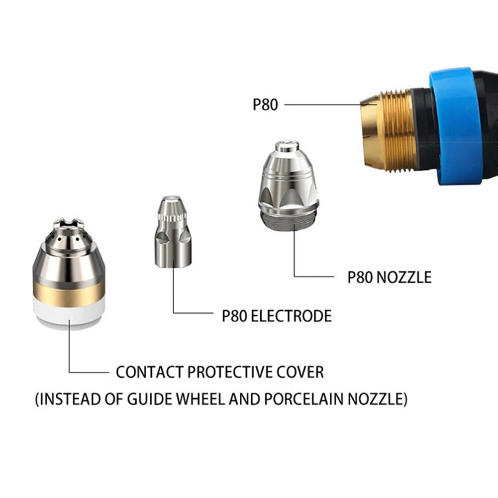 P80 Plasma Cutting Torch Nozzle Copper Protective Sleeve Welding