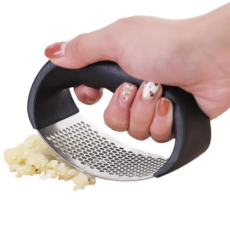 Stainless Steel Garlic Press Crusher Manual Garlic Mincer Chopping Garlic Tool Professional Garlic Mincer Kitchen Accessories Peaceful Pleasures Health and Wellness Default Title