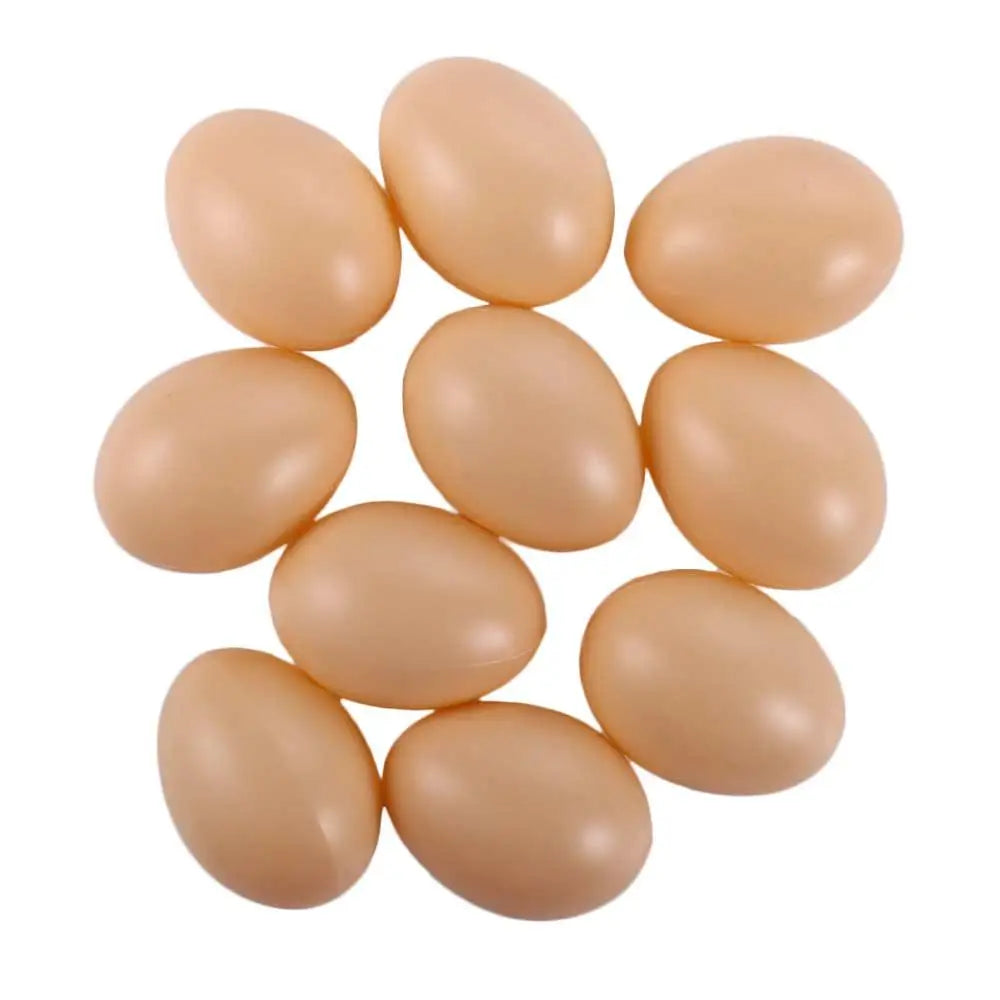 Fake Plastic Eggs Set of 10 – Paintable Easter & Nest Eggs