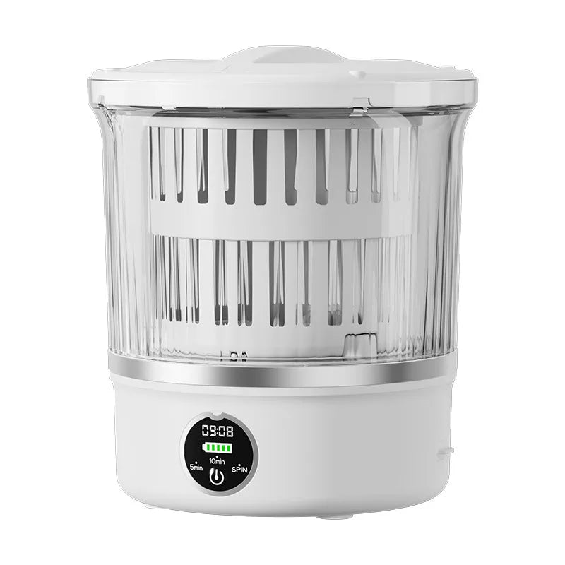 HOMEFISH Dehydrated Underwear Washing Machine Fully Automatic Dormitory Mini Mini Sock and Underwear Washing Machine Peaceful Pleasures Health and Wellness