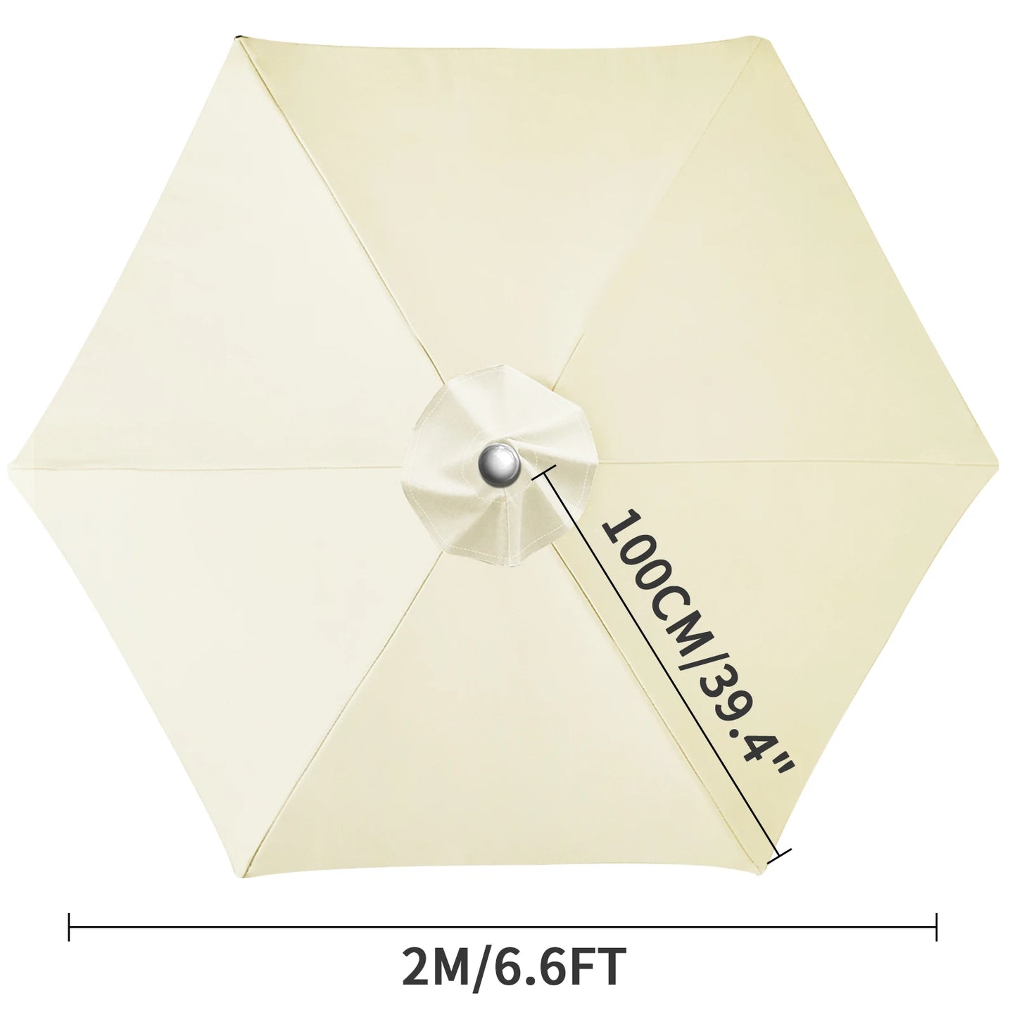 Waterproof Patio Umbrella Replacement Canopy | 6 & 8 Ribs