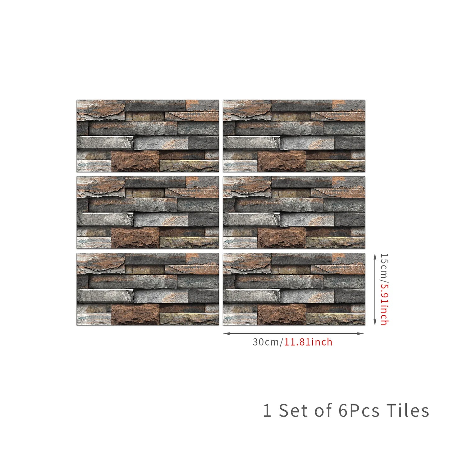 New stone-patterned crystal self-adhesive wall film for kitchen and bathroom, waterproof and moisture-proof wallpaper Peaceful Pleasures Health and Wellness FG-L4 6PS