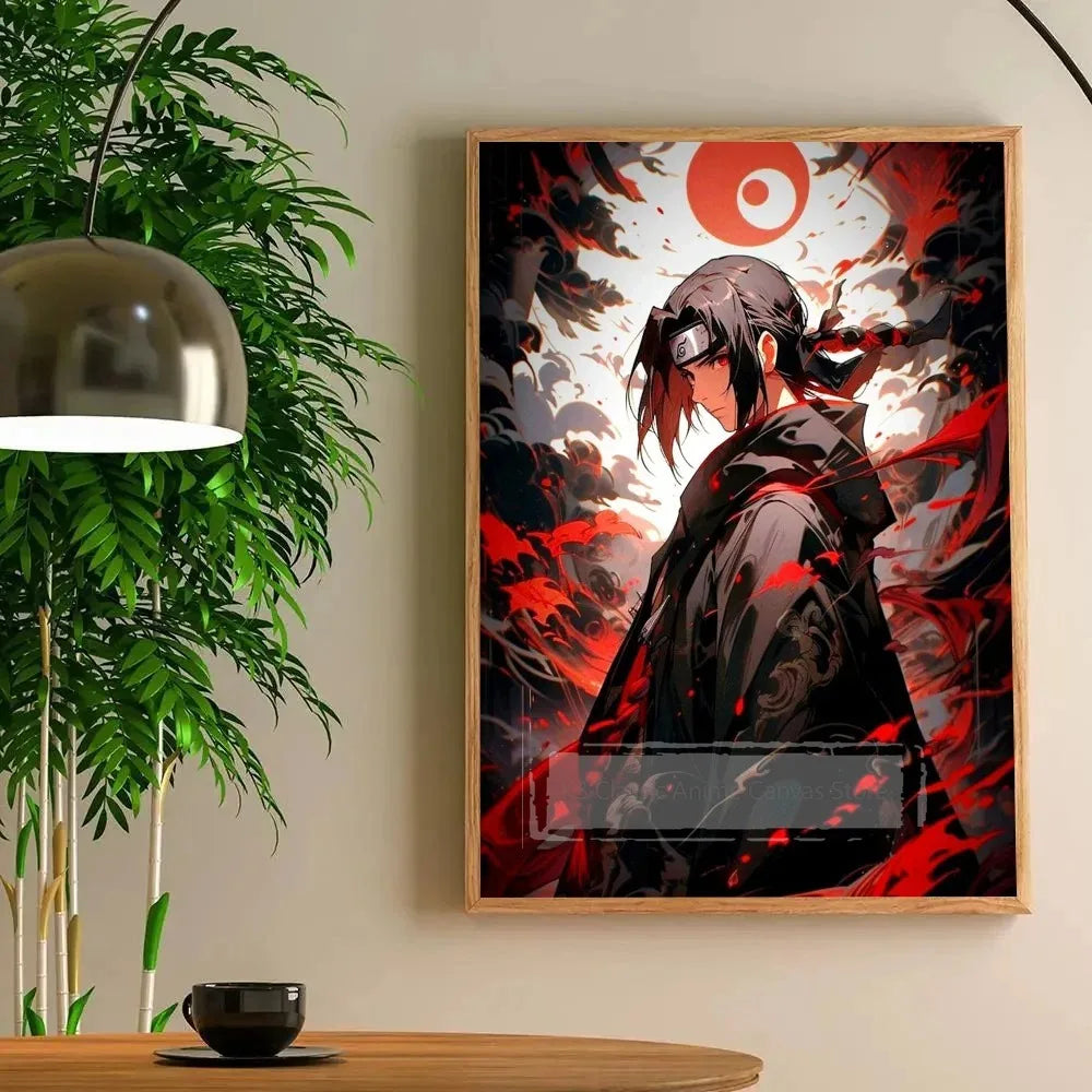 1pc Cool Anime I-Itachi U-Uchiha Anime Poster Paper Print Home Bedroom Entrance Bar Cafe Art Painting Decoration Peaceful Pleasures Health and Wellness