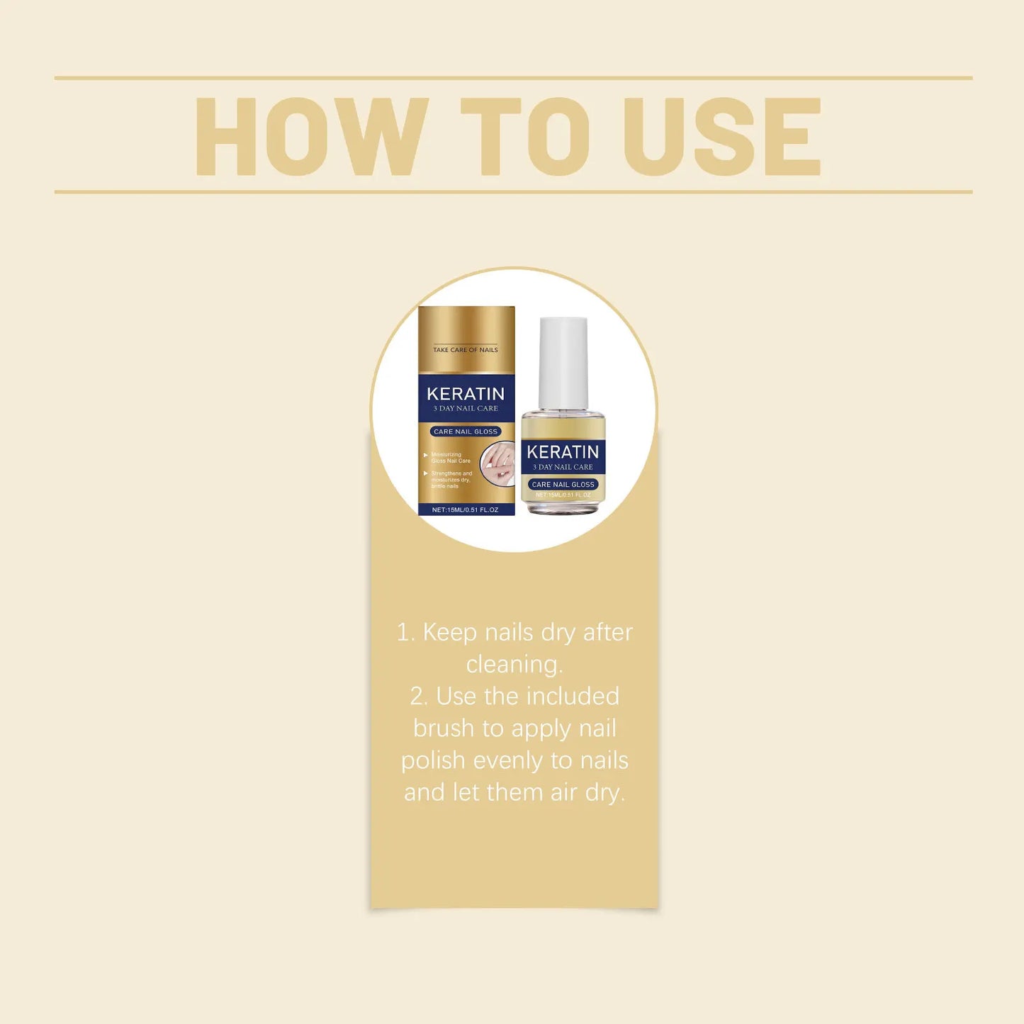 Cuticle Oil – Vitamin E & Argan Oil Nail Nourishing Oil 15ml