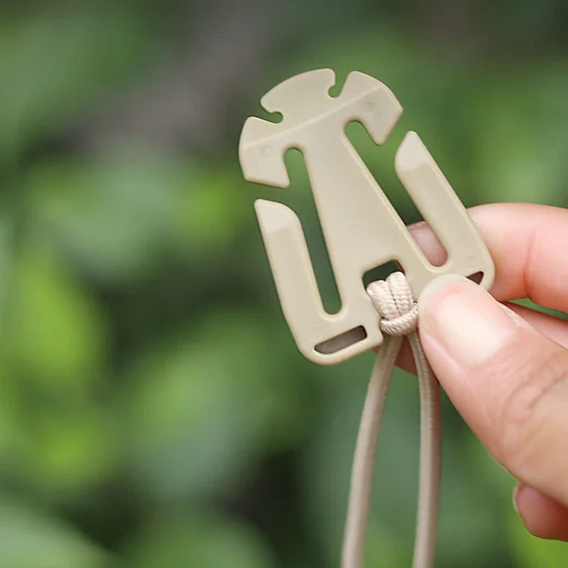 Tactical Backpack Carabiner Webbing Buckle Clips 2-Pack Webbing Buckle Clip Peaceful Pleasures Health and Wellness