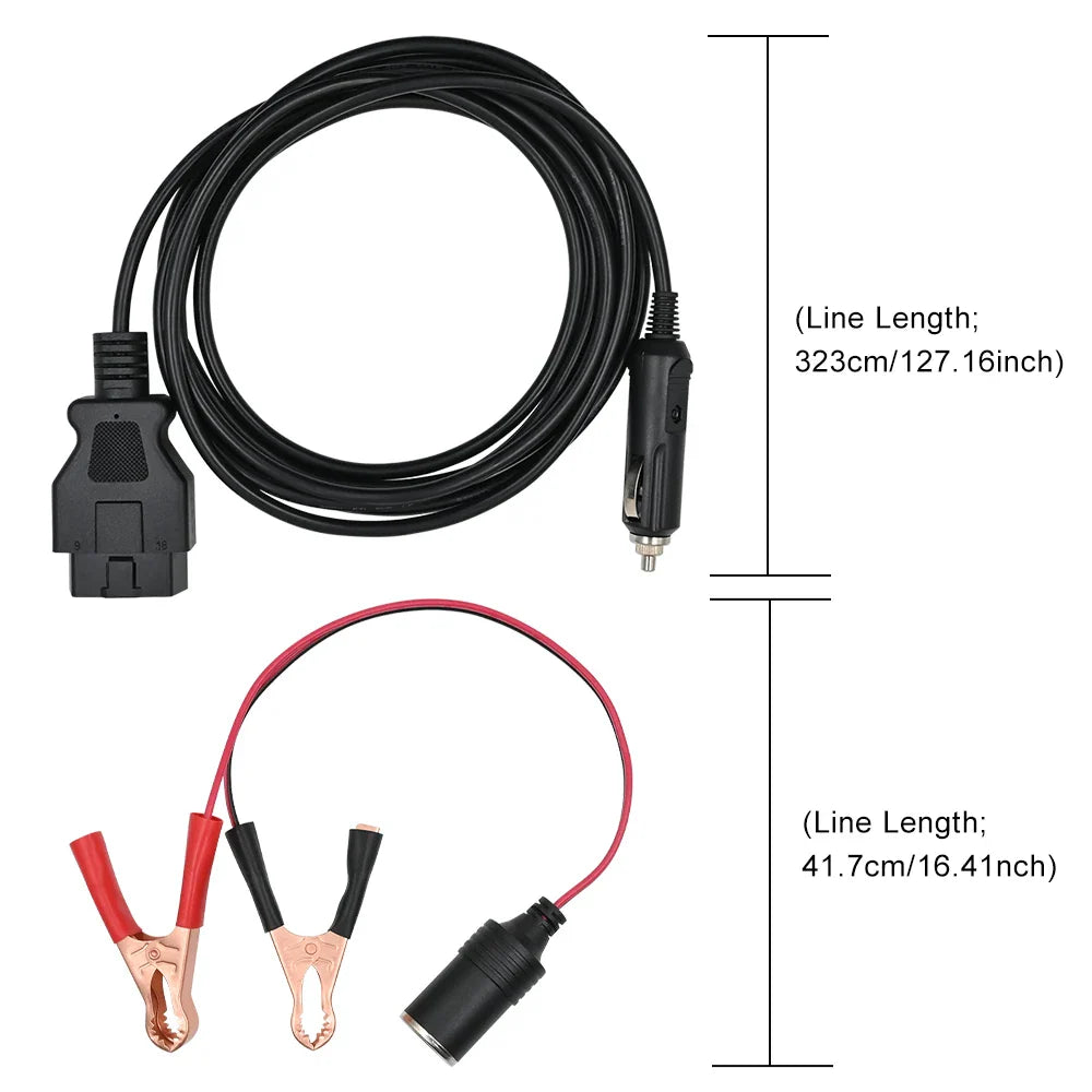 12V OBD II Car Battery Memory Saver – Cigarette Lighter Extension