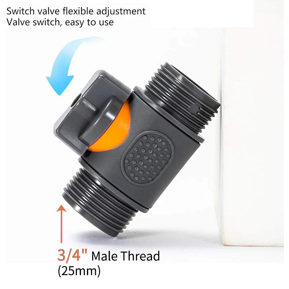 16mm 3/4" Ball Valve Adapter Extender Female Male Thread Stop Water Garden Irrigation Pipe Tube Connect Repair Coupling Joints Peaceful Pleasures Health and Wellness