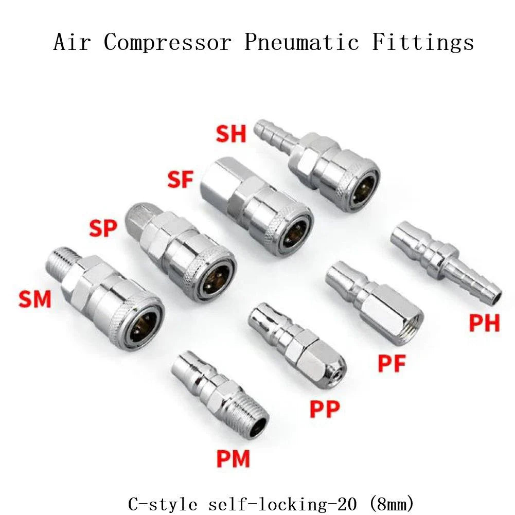 Pneumatic Quick Coupler – Air Compressor Hose Fitting Connector