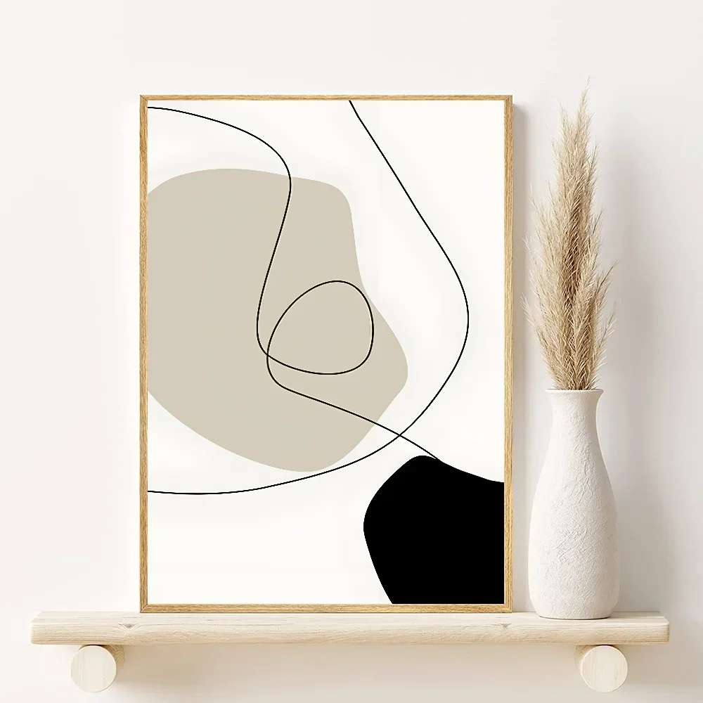 Abstract Bohemian Canvas Wall Art Poster | Aesthetic Home Décor Canvas Wall Art Peaceful Pleasures Health and Wellness