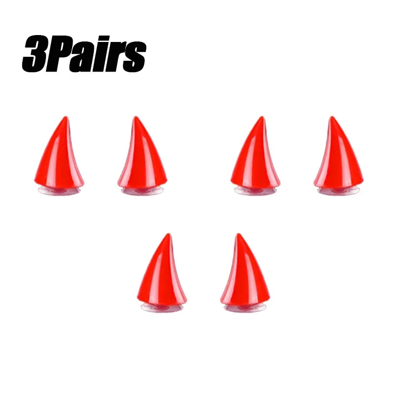 Devil Horn Helmet Suction Cup Decoration – Bull Horns