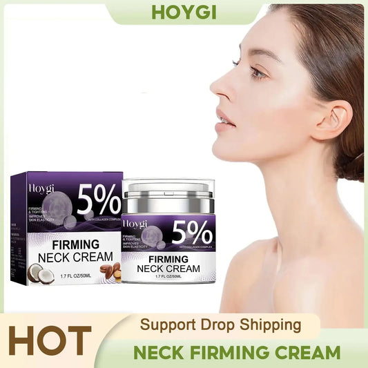 Neck Firming Cream Fading Fine Line Double Chin Reducer Rejuvenation Tightening Moisturizing Hydrolyzed Collagen Neck Cream Peaceful Pleasures Health and Wellness Default Title