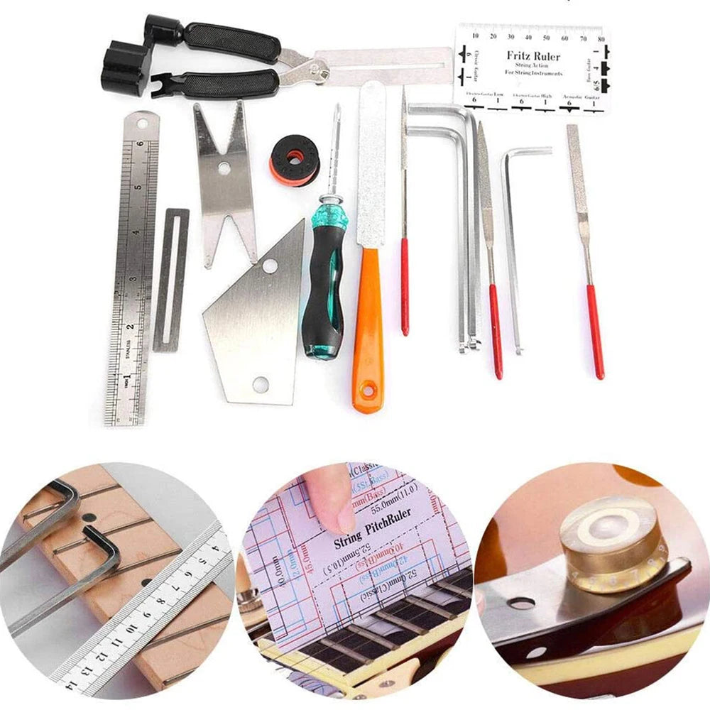 Guitar Luthier Care Tool Repairing Maintenance Tools Leveling Action