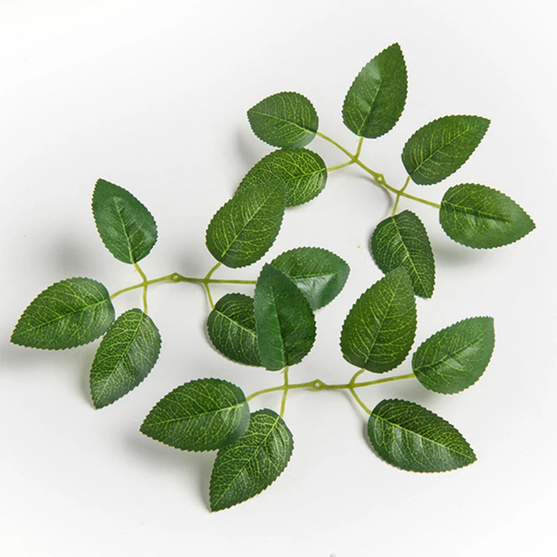 Silk Green Leaves for Artificial Flowers | Wedding & Home Decor