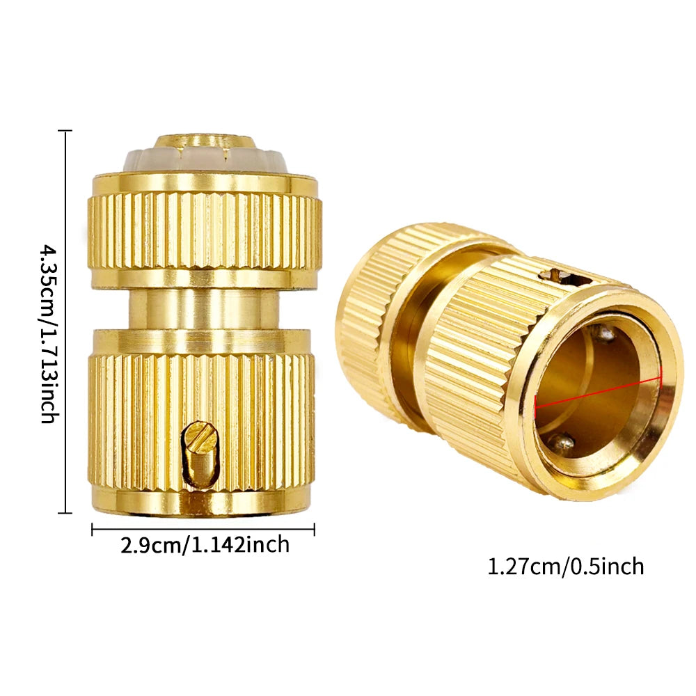 1/2\" Garden Hose Connector Watering Water Hose Pipe Tap Adaptor Fitting For Garden Tube Repair Irrigation Fittings Adapte Peaceful Pleasures Health and Wellness Adaptor