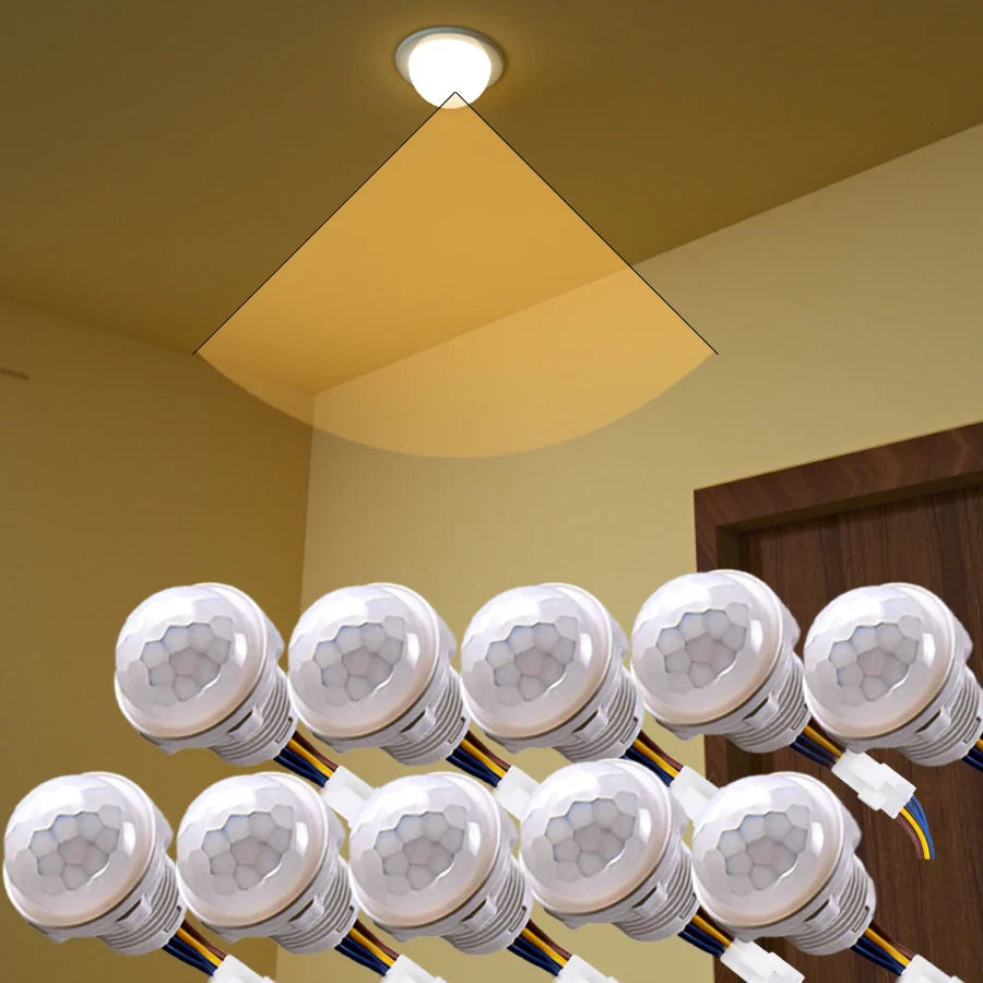 PIR Motion Sensor Switch 110V–240V | Auto Night Light