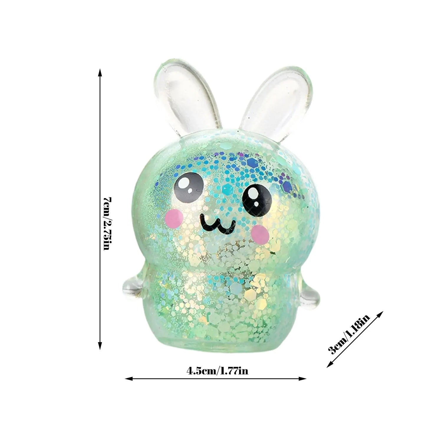 Squishy Bunny Stress Ball Fidget Toy – Easter Basket Gift
