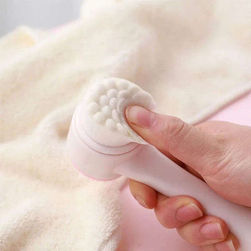 3D Double Silicone Facial Cleansing Brush Manual Massage Facial Brush Soft Bristles Exfoliator Double Sided Face Wash Brush Peaceful Pleasures Health and Wellness