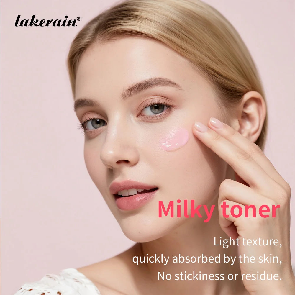 Pink Niacinamide Milky Toner Long-lasting Hydration Even Skin Tone Quickly Absorbed Achieve Dewy Glass Skin Daily Milky Toner Peaceful Pleasures Health and Wellness