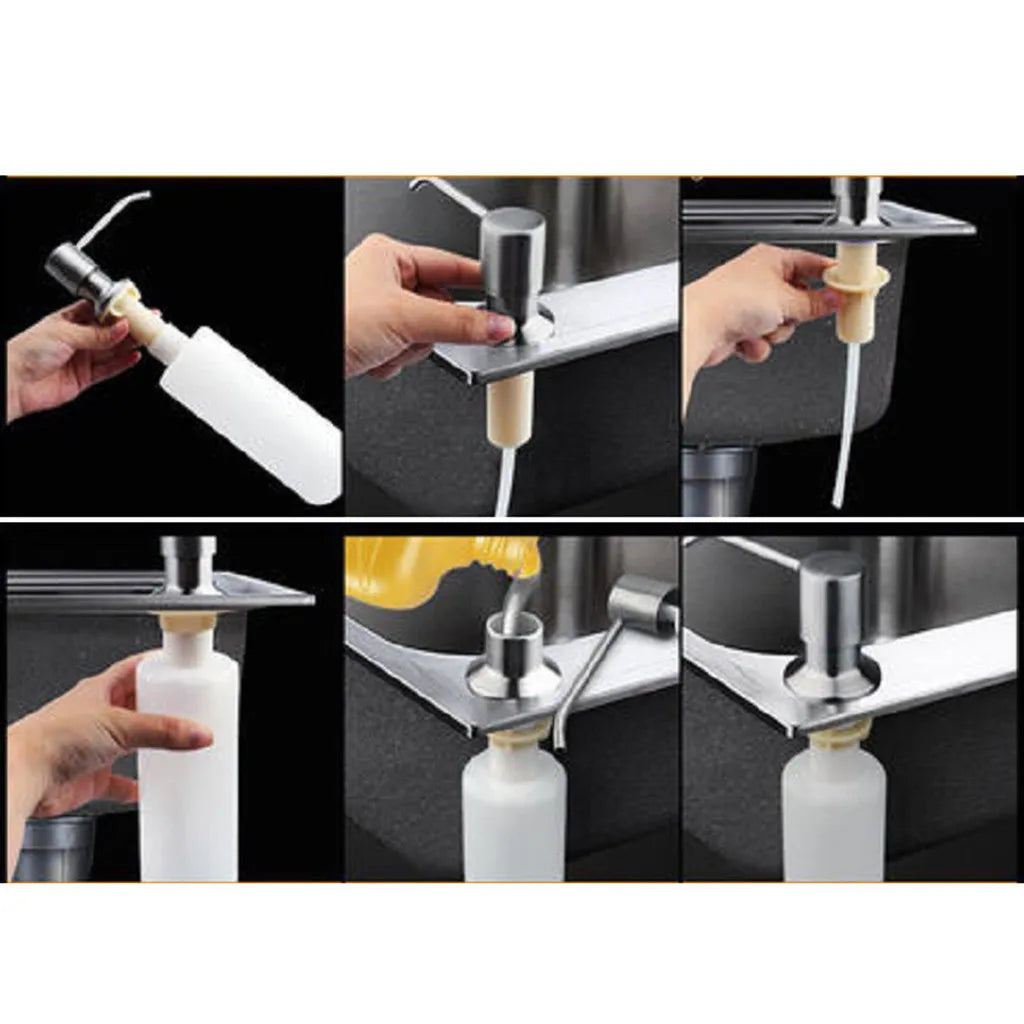 Built-In Countertop Soap & Lotion Dispenser – 300ml