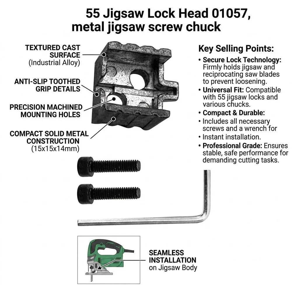 Jigsaw Screw Chuck Blade Clamp for Reciprocating Saw – 55mm