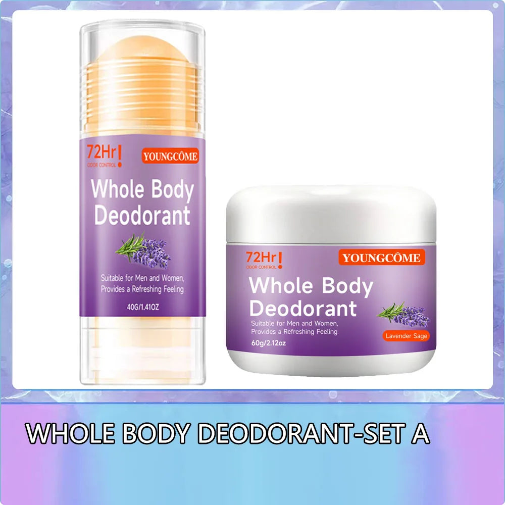 YOUNGCOME Natural Whole Body Deodorant Stick – Peach, 60g