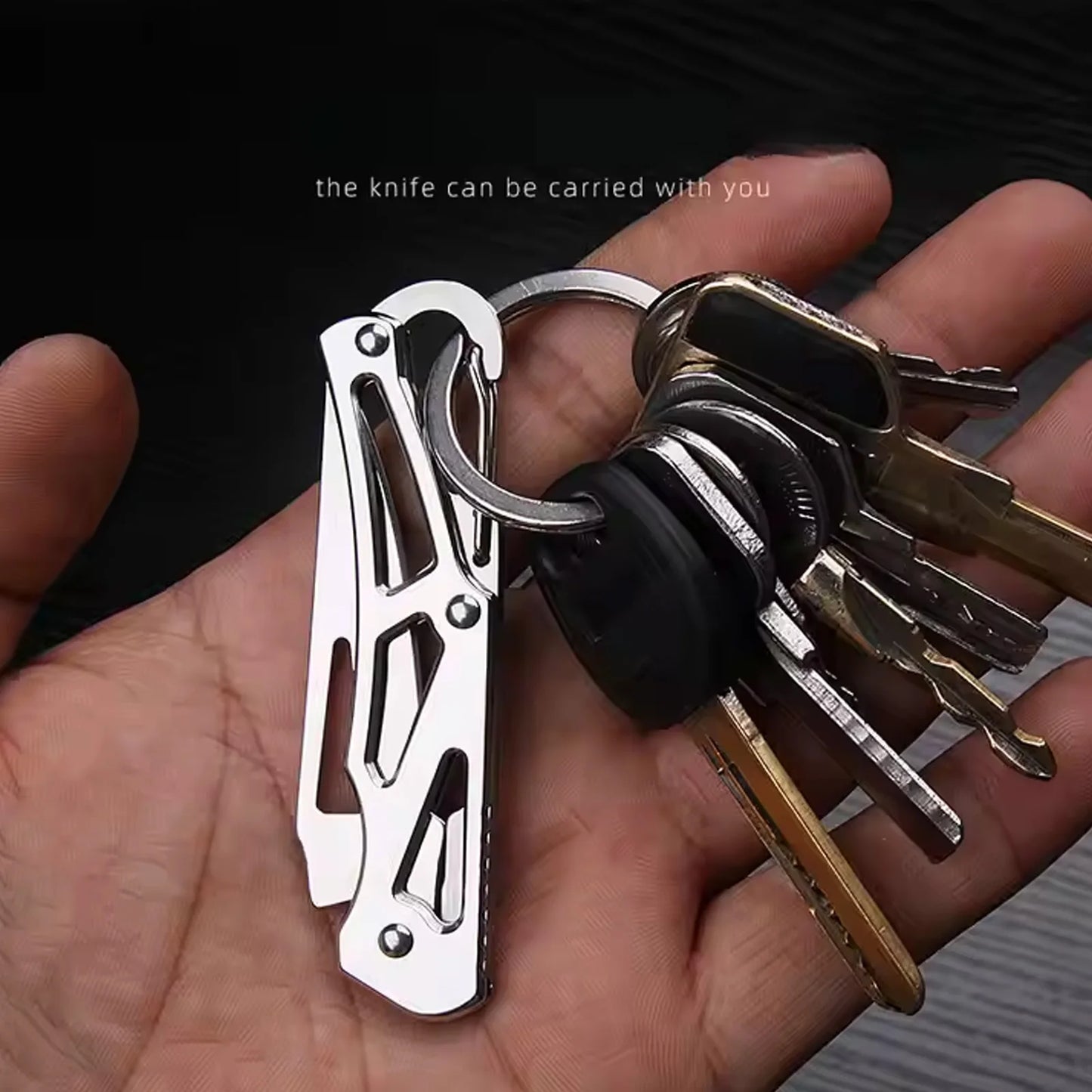 1/3/6pcs Stainless Steel Keychain Folding Knife Outdoor Carrying Knife Mirror Sharp Pocket Knife Folding Kitchen Fruit Knife Peaceful Pleasures Health and Wellness