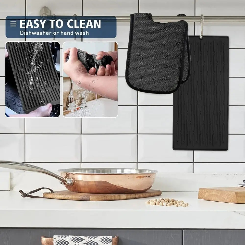 Microfiber Faucet Splash Guard Absorbent Pad 3 Pack
