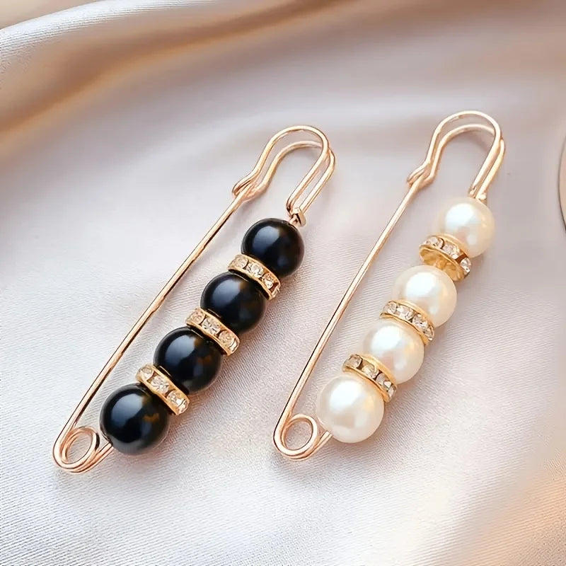 Beaded Waist-Cinching Brooch Pin | Waistband Adjuster