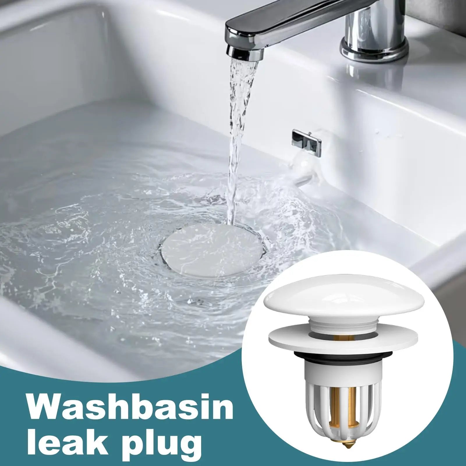 Anti-Odor Sink Stopper Drain Strainer Bathroom Kitchen Washbasin Plug For Home RV Laundry Shower Silicone Seals Restroom Supply Peaceful Pleasures Health and Wellness