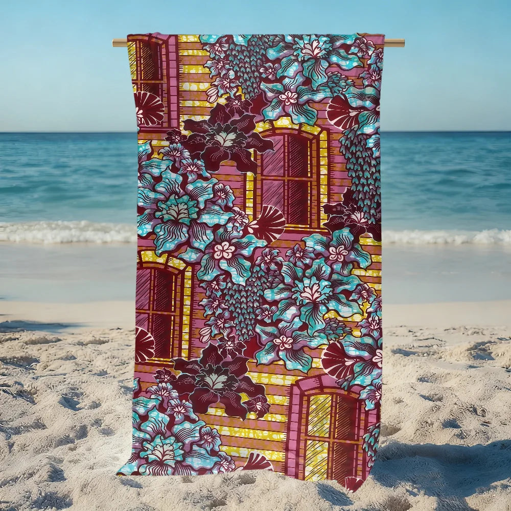 Large Quick-Dry Microfiber Beach Towel | Travel Gym Camping Microfiber Beach Towel Peaceful Pleasures Health and Wellness