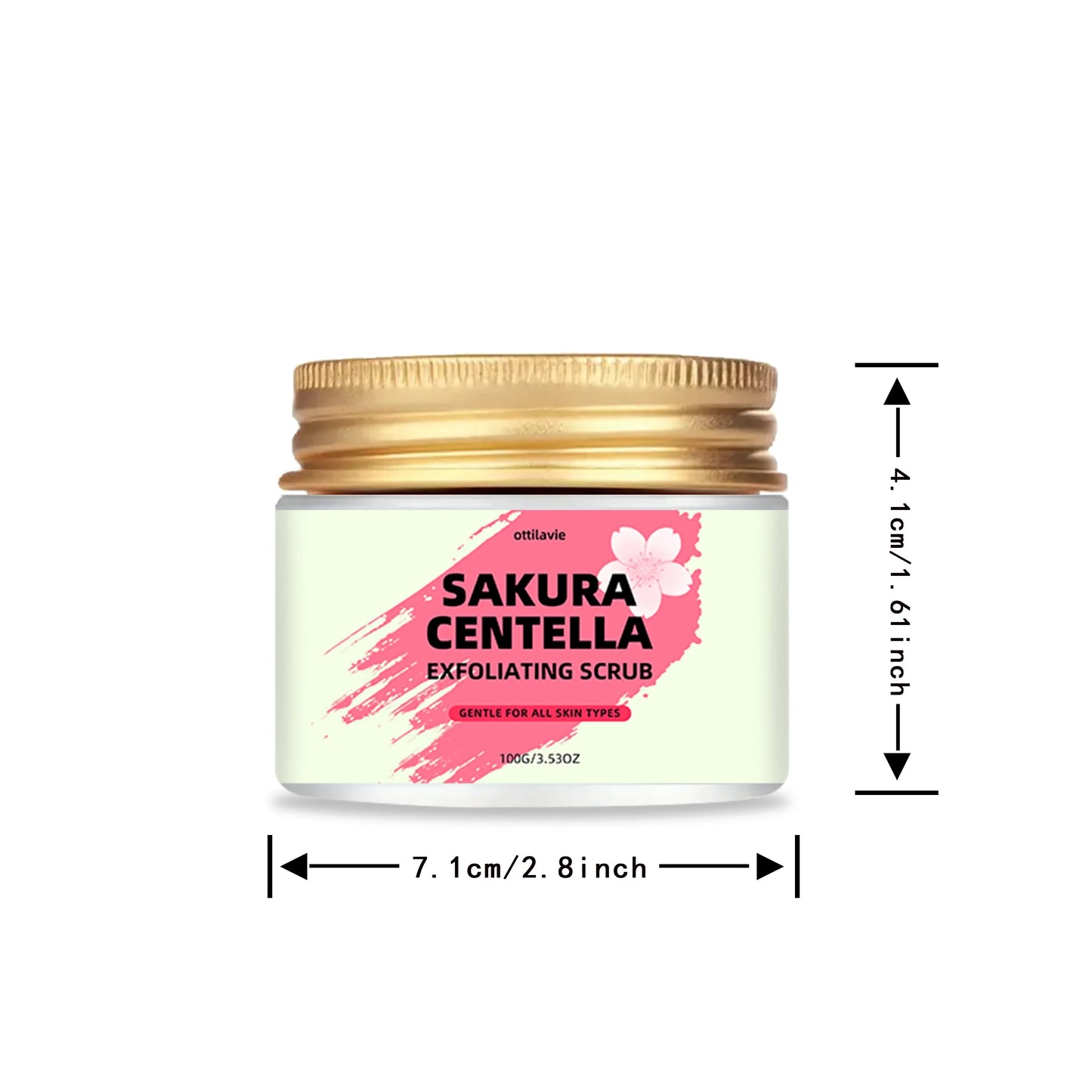 Ottilavie Sakura & Centella Scrub with Niacinamide | Face & Body