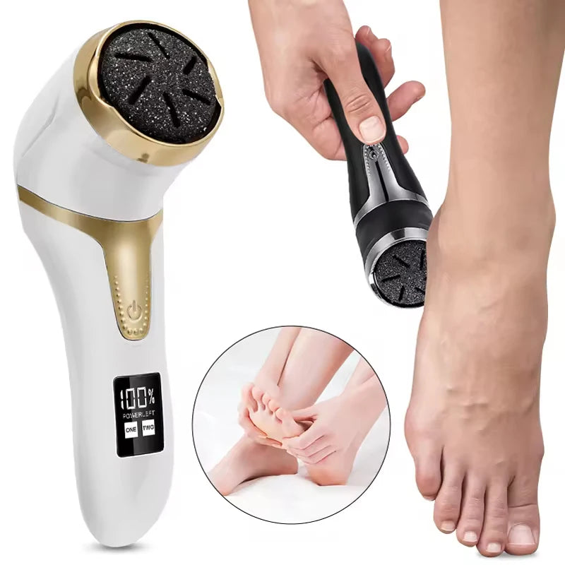 Professional Electric Vacuum Foot Grinder Rechargeable Foot File Exfoliator Callus Remover Pedicure Tools Peaceful Pleasures Health and Wellness