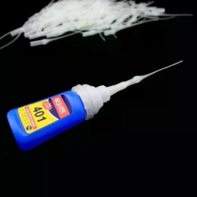 100-Pack Precision Glue Micro-Tips | Plastic Bottle Extender Tips