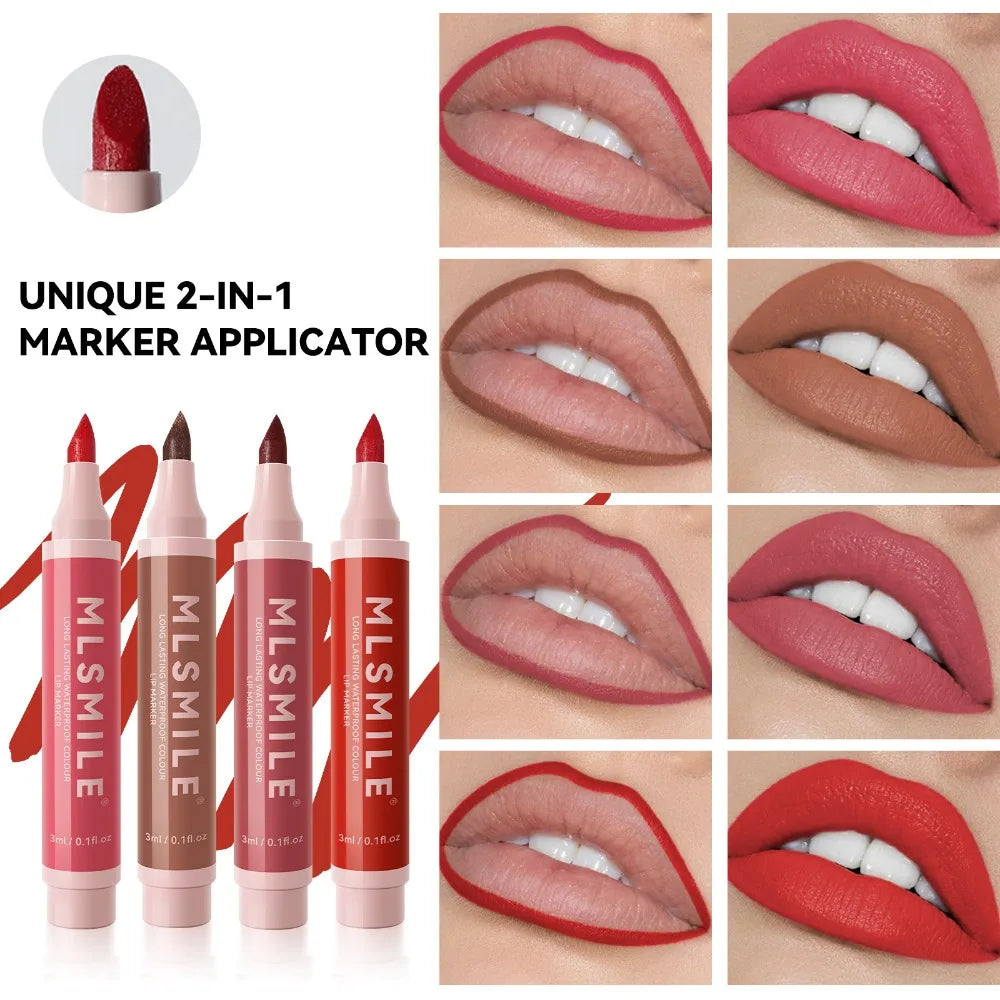 Nude Brown Matte Lip Liner Pen – Waterproof & Long-Lasting