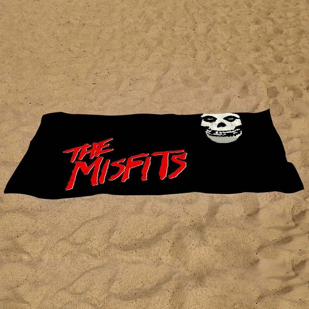 Misfits Rock Band Quick-Dry Beach Towel | Gym, Travel & Pool