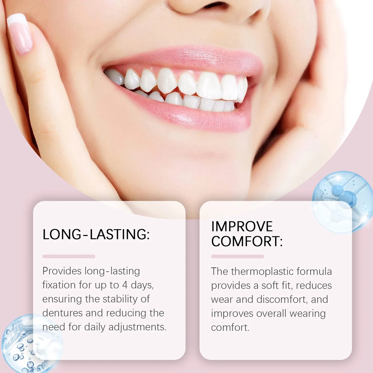 Oralhoe Thermoplastic Denture Adhesive | Long-Lasting 28g