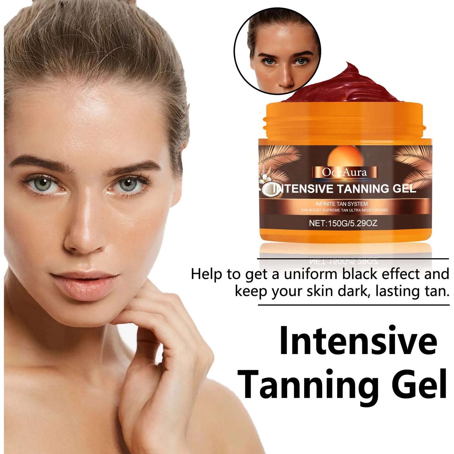 Sunless Self Tanning Gel & Bronzing Cream Set – Glow