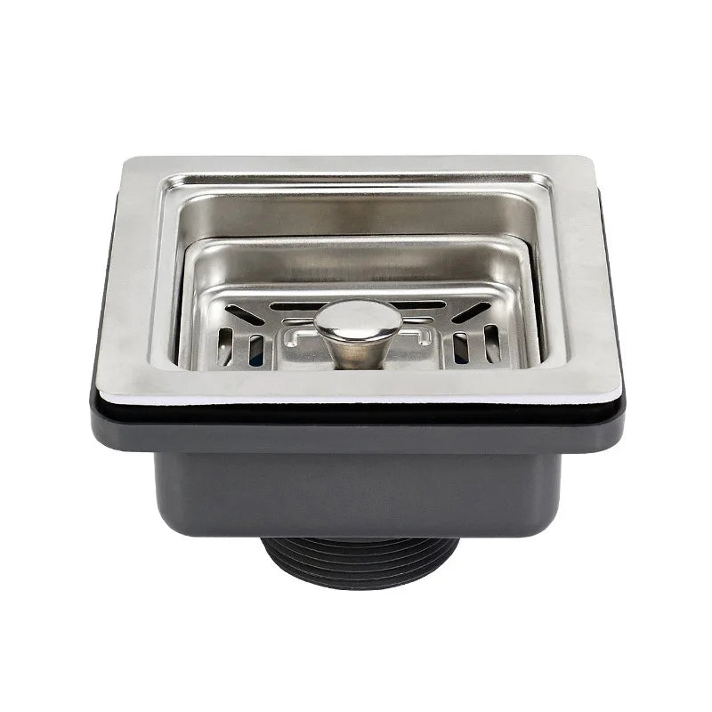 Square Stainless Steel Sink Strainer & Drain Filter | Kitchen & Bath