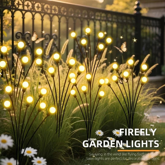 Solar Firefly Stake Light – IP65 Waterproof Garden Path LED Solar Garden Light Peaceful Pleasures Health and Wellness