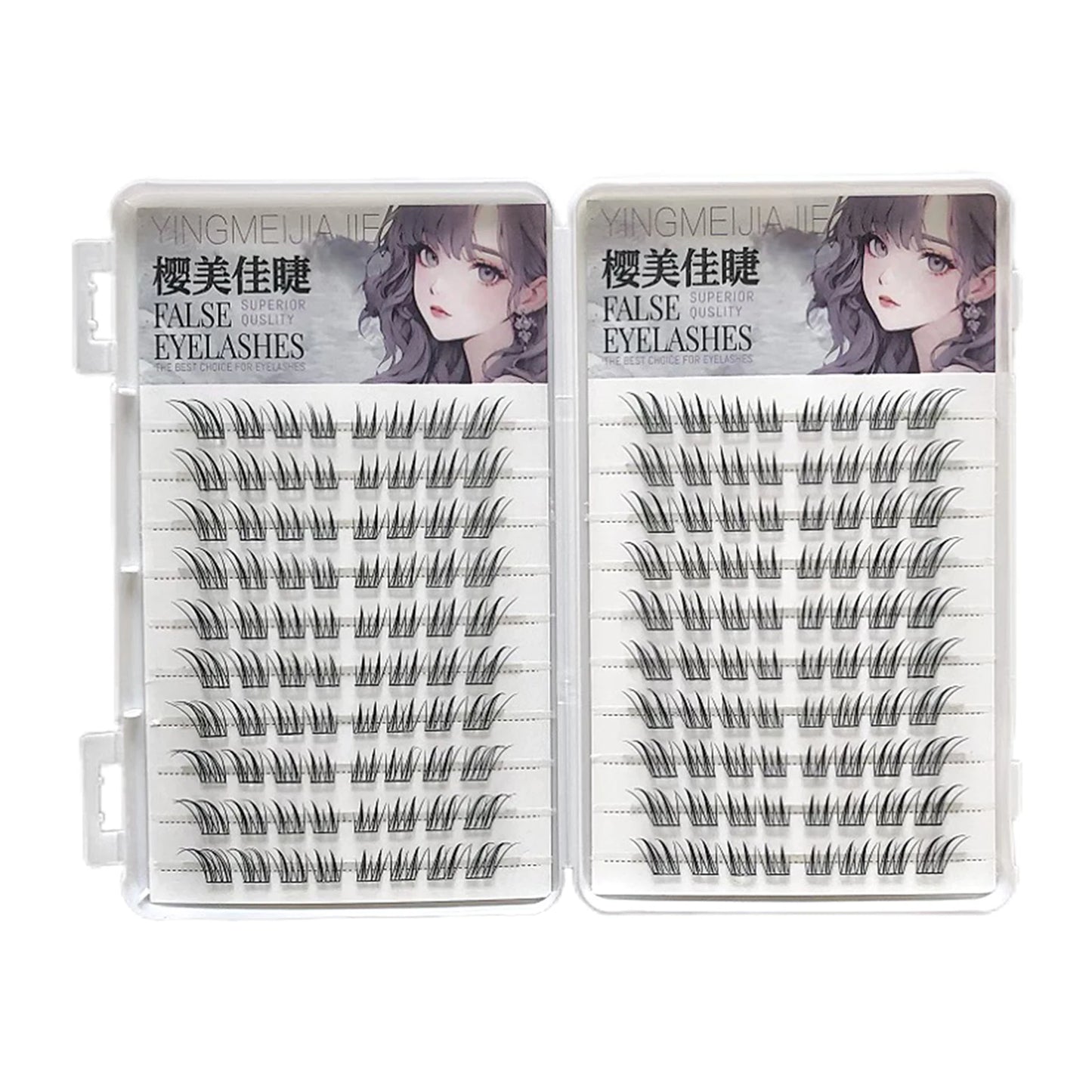 10 Rows Korean Girl Group Style False Eyelashes U Shape Wispy Idol Lashes Enlarge Eyes Natural Self Adhesive Eyelash Extension Peaceful Pleasures Health and Wellness 20 rows