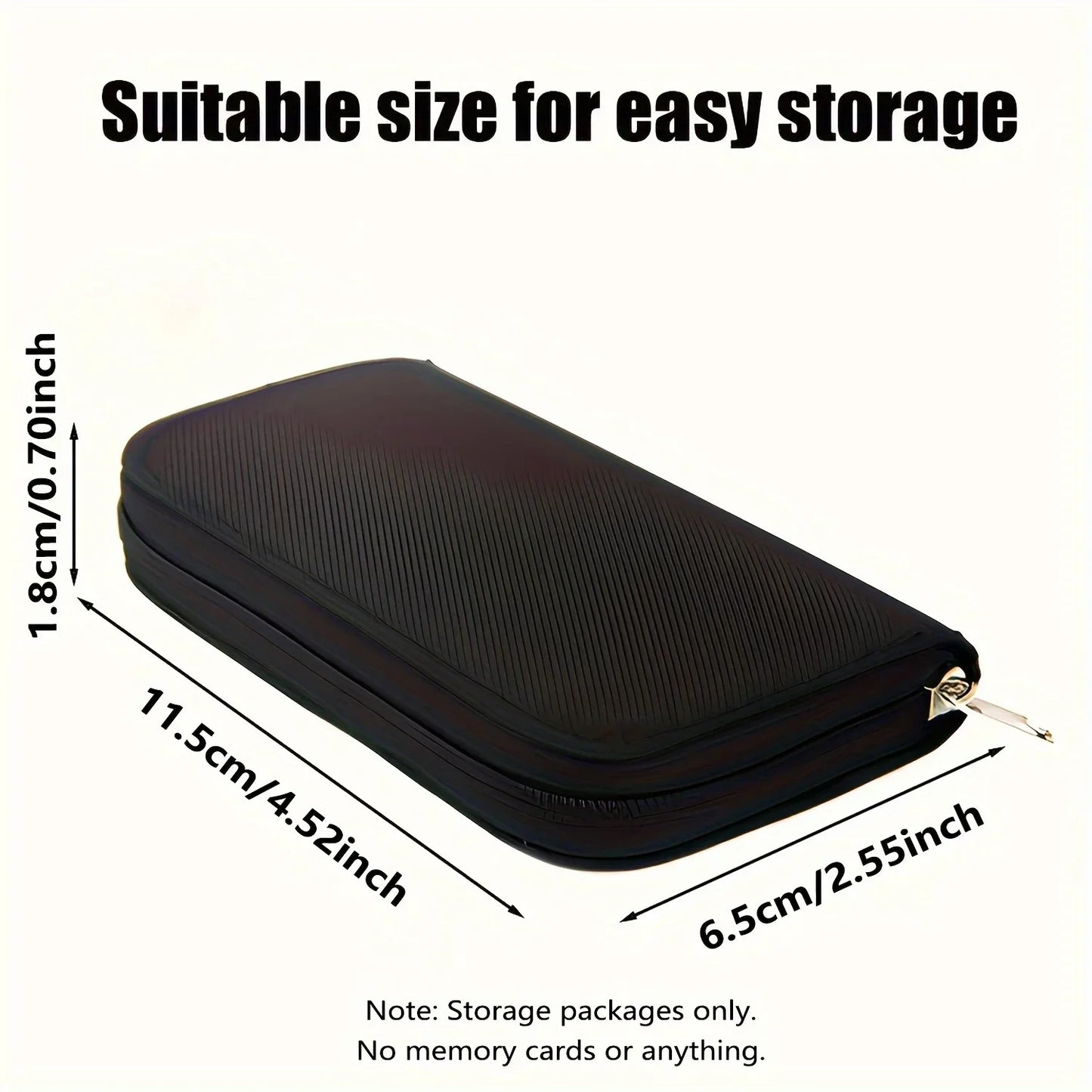 Memory Card Storage Bag Carrying Case Holder Wallet 22 Slots for CF/SD/Micro SD/SDHC/MS/DS Game Accessories memory card box Peaceful Pleasures Health and Wellness