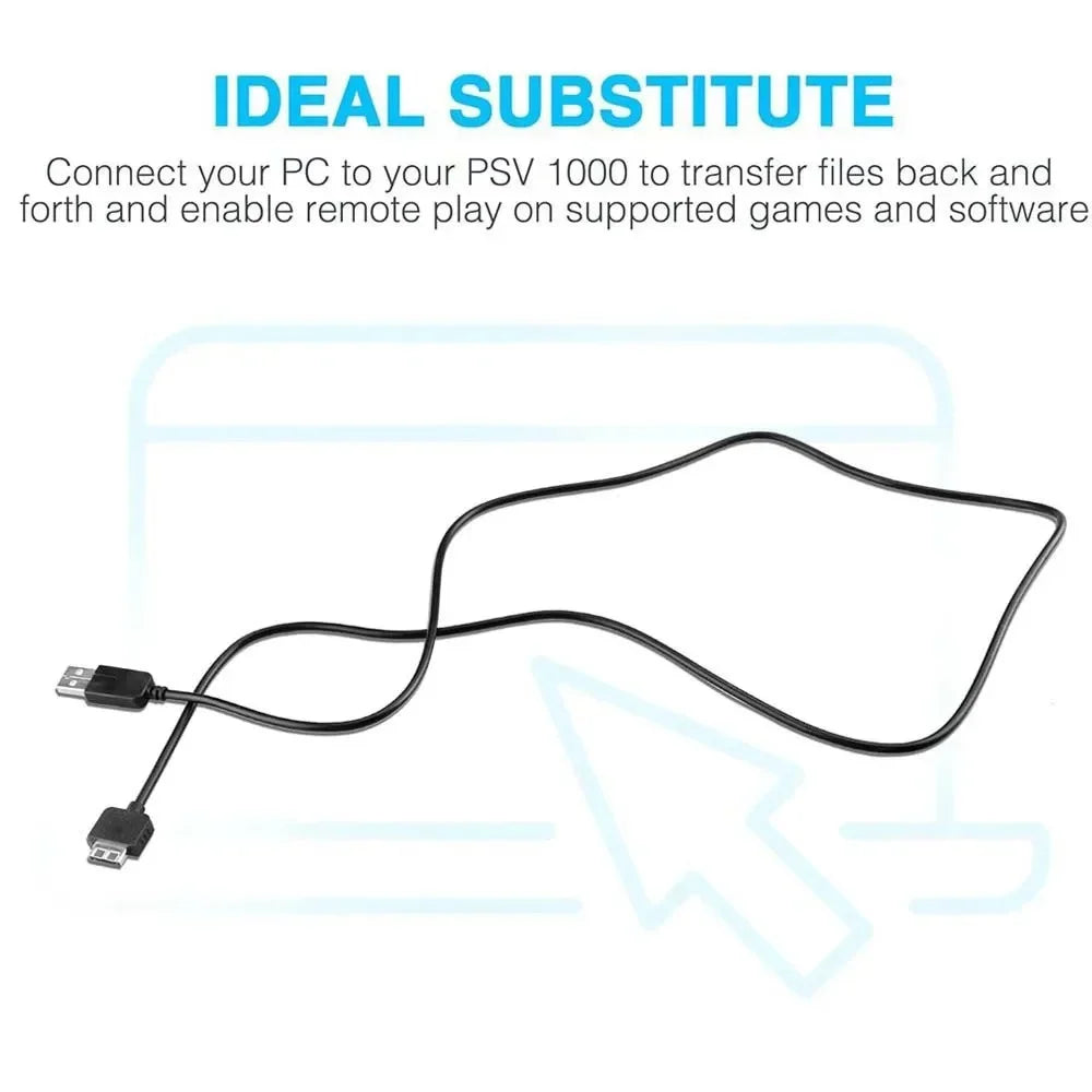 1M USB Charging Cable for PS Vita 1000 – Data & Power Cord