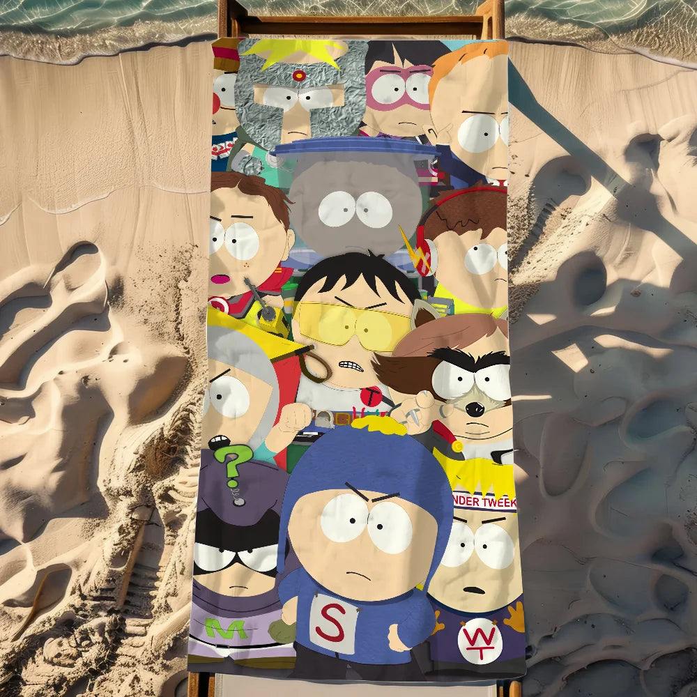 Quick-Dry Cartoon Beach Towel | Pool, Gym, Travel & Camping