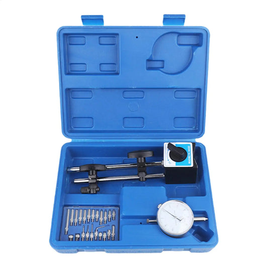 Dial Indicator Magnetic Base Long Arm 0-1" Precision Gauge Dial Test Indicator Peaceful Pleasures Health and Wellness