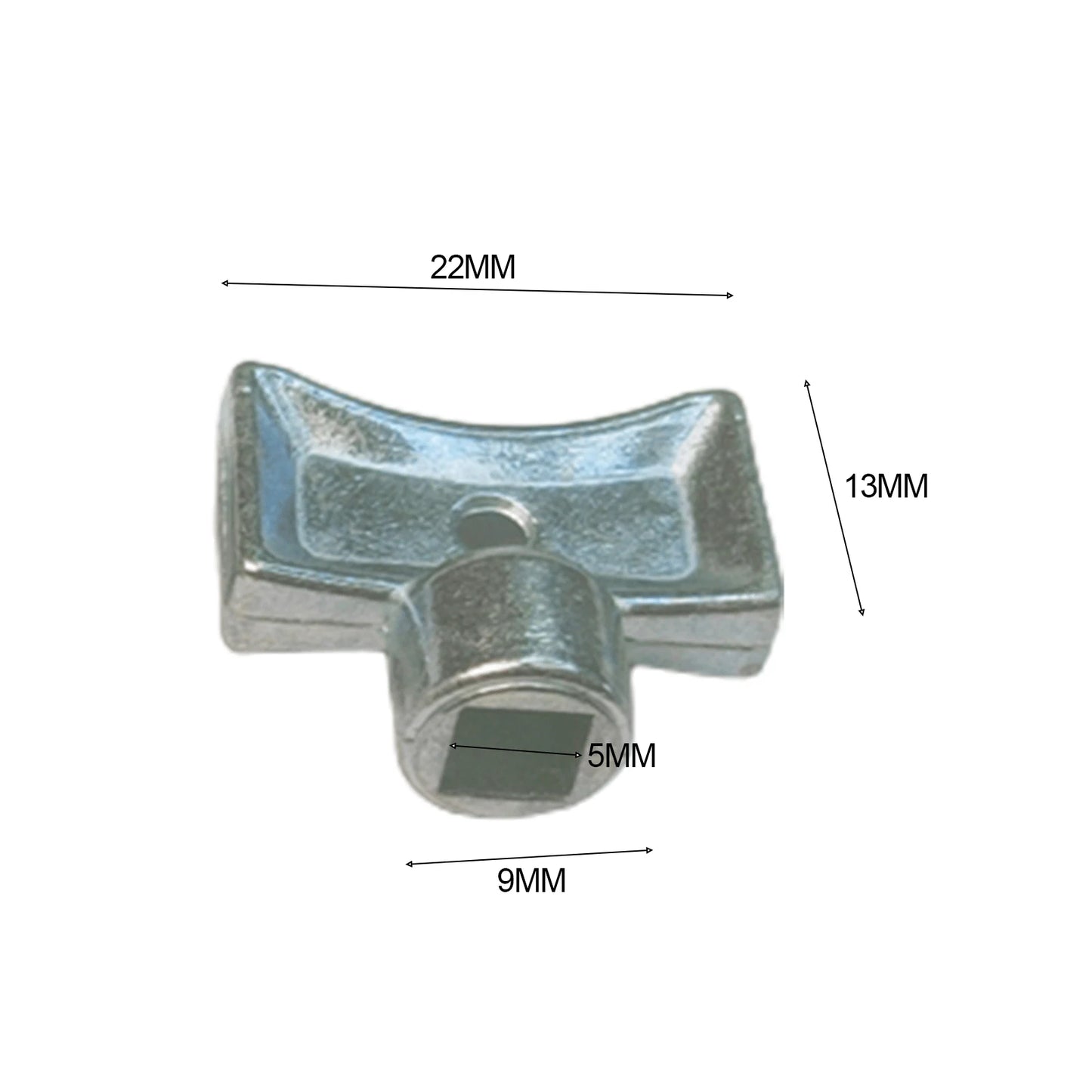 Radiator Exhaust Valve Key Square 5 Zinc Alloy Cleaning Venting Air