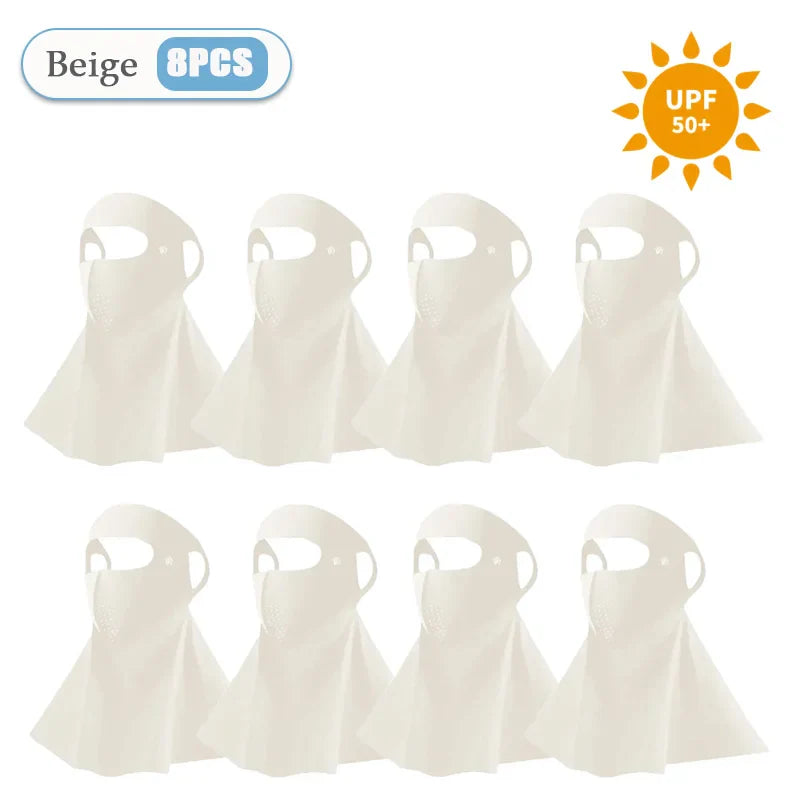 3D Ice Silk UPF50+ UV Face Mask – Cooling Balaclava Women