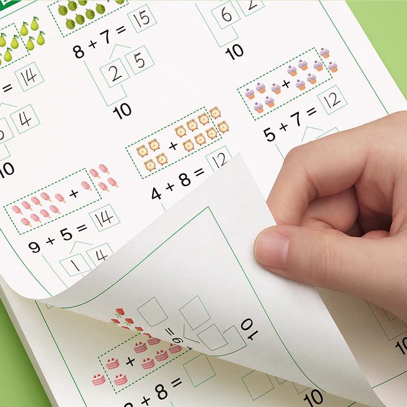 Kids Math Handwritten Copybook Addition Subtraction Within 10 20