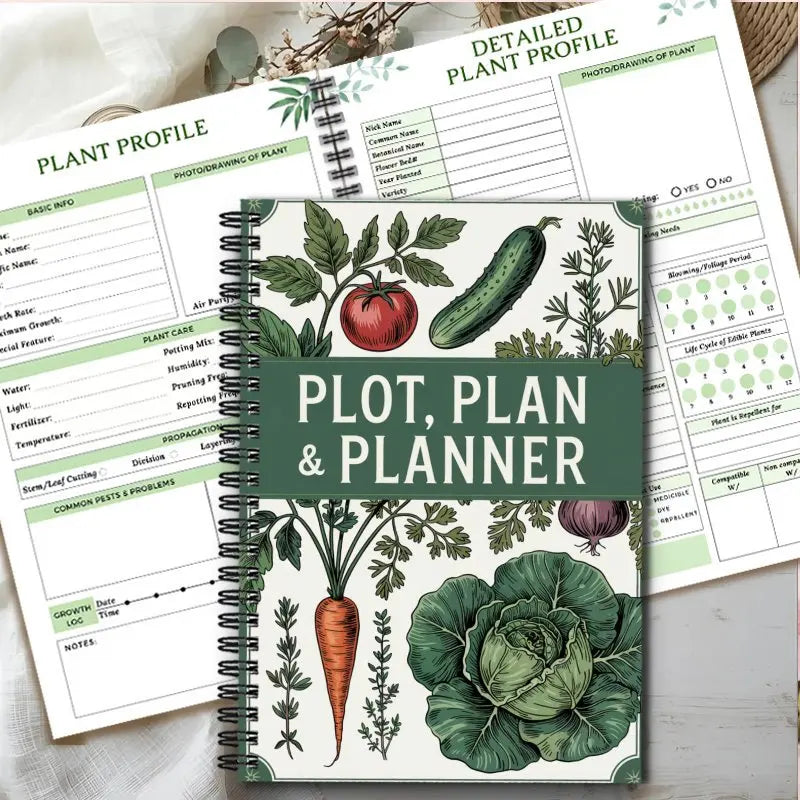 Plot Plan Planner A5 Garden Journal Notebook Vegetable Flower