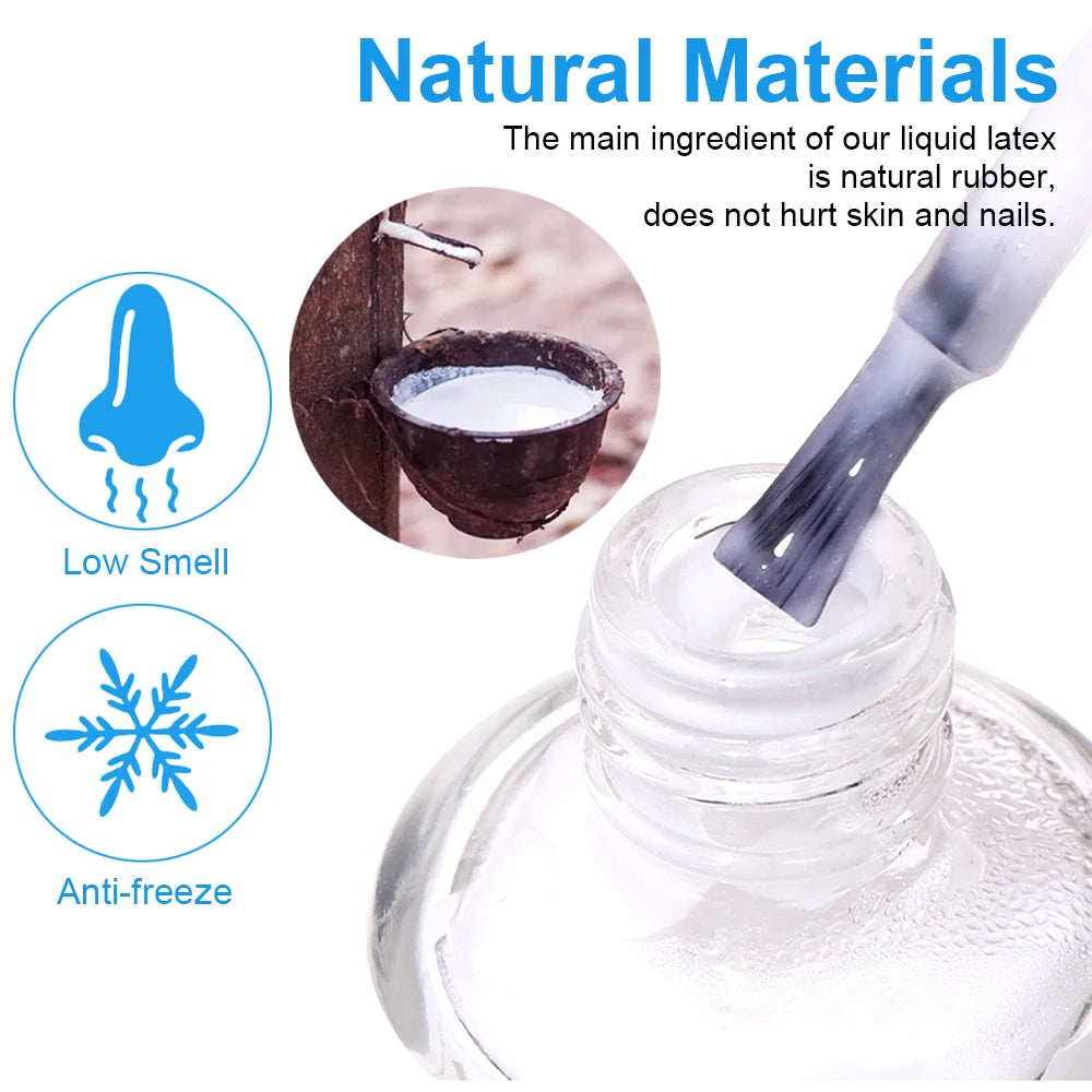 15ml Nail Peel Off Liquid Anti-Overflow Glue Edge Latex Tape, Peel OffCuticle Guard Nails Finger Lacquer Protector Peaceful Pleasures Health and Wellness