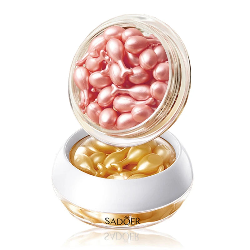SADOER Rose Snail Face Serum 30 Capsules – Anti-Wrinkle